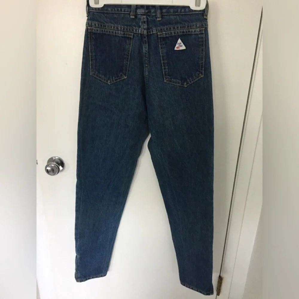 Vintage 80’s Joan D’arc Jeans EUC 👀 😱 ankle zippers blue denim 🇫🇷 French WOW - Picture 1 of 6